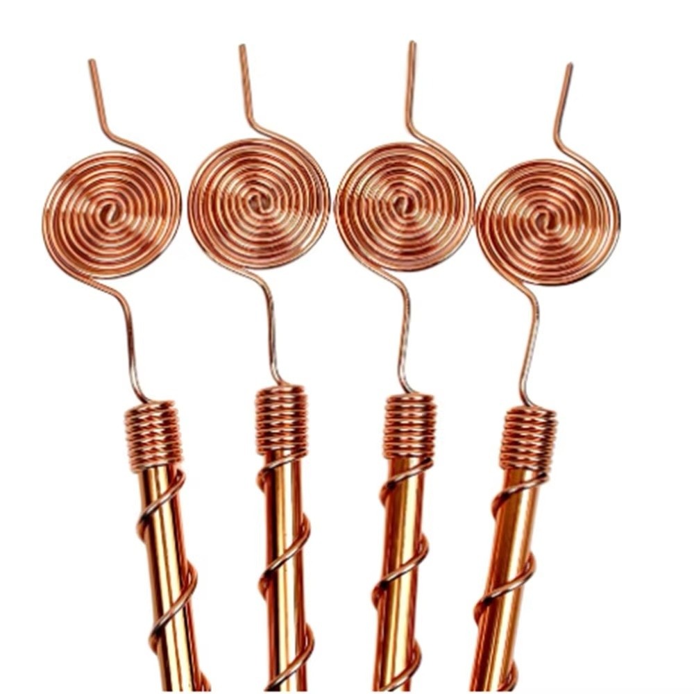 Copper Wire Roll - Nowe, spiralne, miedziane podpórki do roślin,