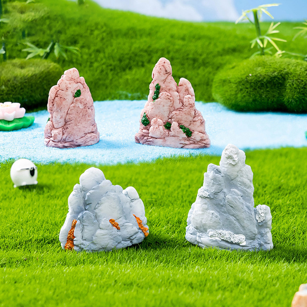 Bonsai Garden Landscape Design - 6 szt. Żywiczne Mini Bonsai Górski