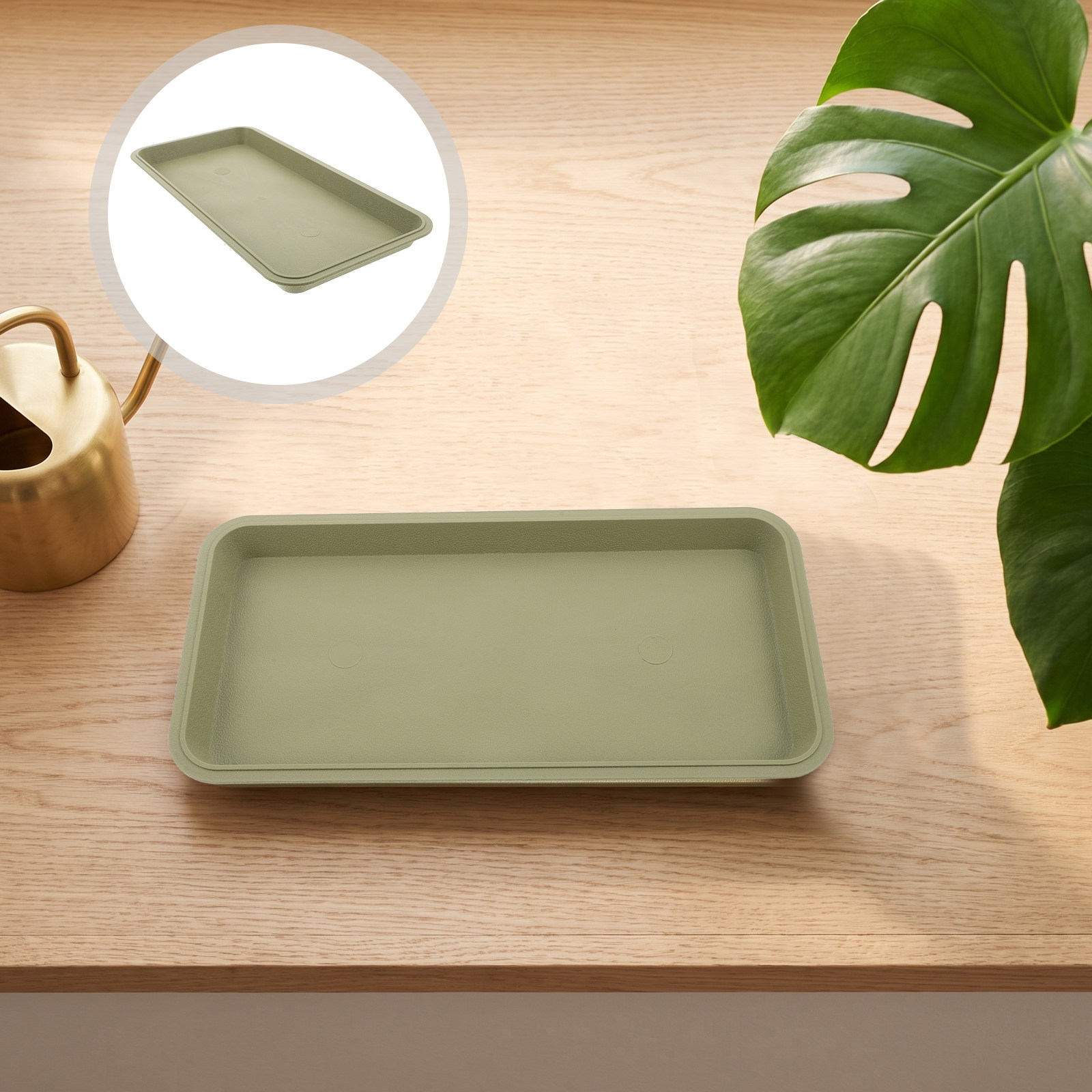 Drip Tray Saucer - Prostokątna plastikowa podstawka pod doniczkę, idealna