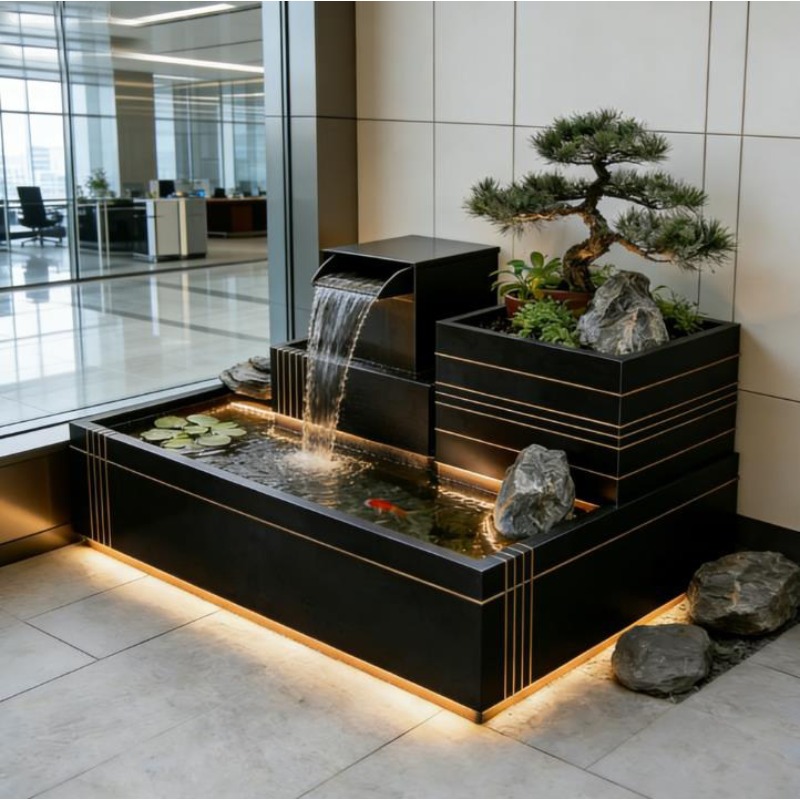 Wodospad ze stali nierdzewnej  – Bonsai Garden With Koi Pond recenzja i cena