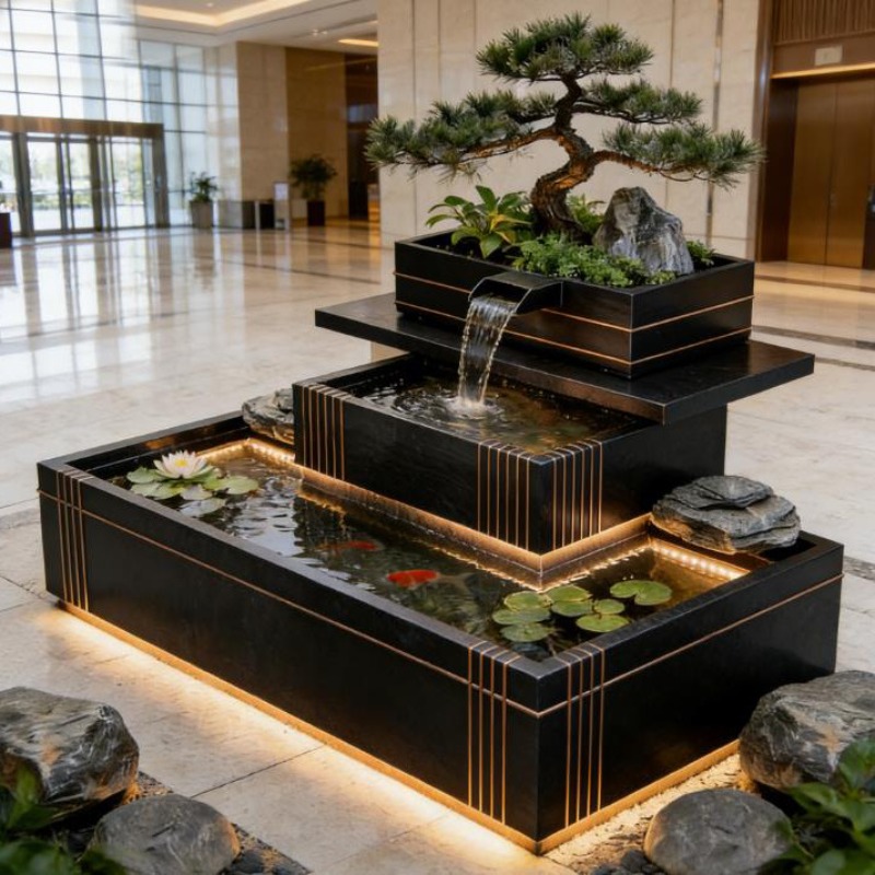 Wodospad ze stali nierdzewnej  – Bonsai Garden With Koi Pond recenzja i cena