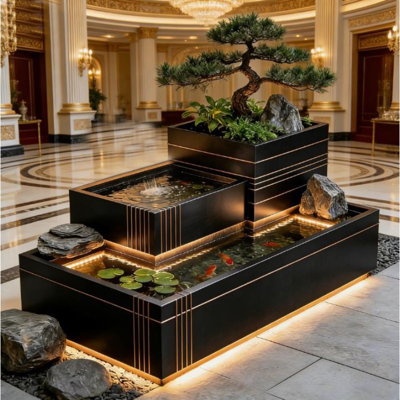 Wodospad ze stali nierdzewnej  – Bonsai Garden With Koi Pond recenzja i cena