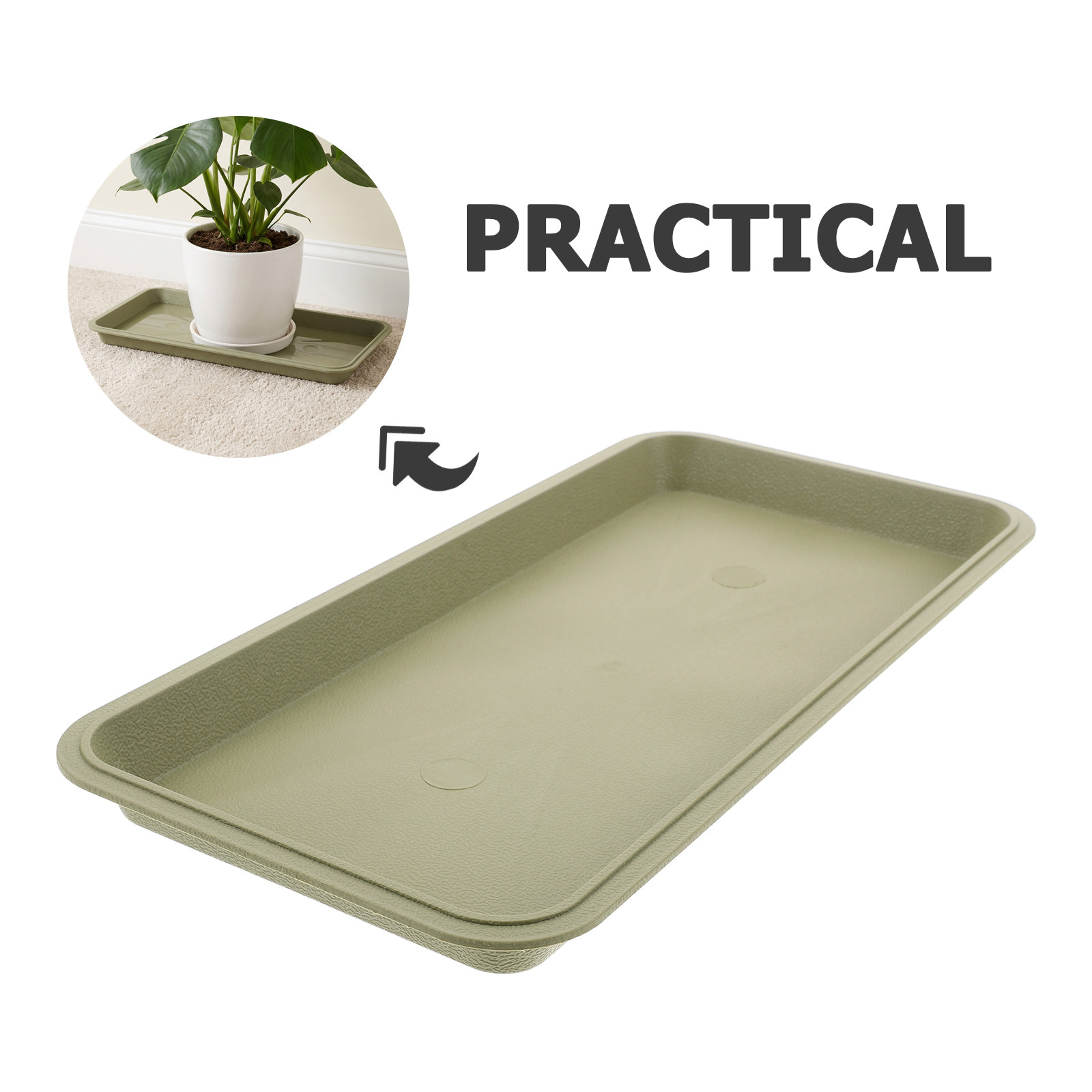 Prostokątna miska na rośliny 2 – Drip Tray Saucer recenzja i cena