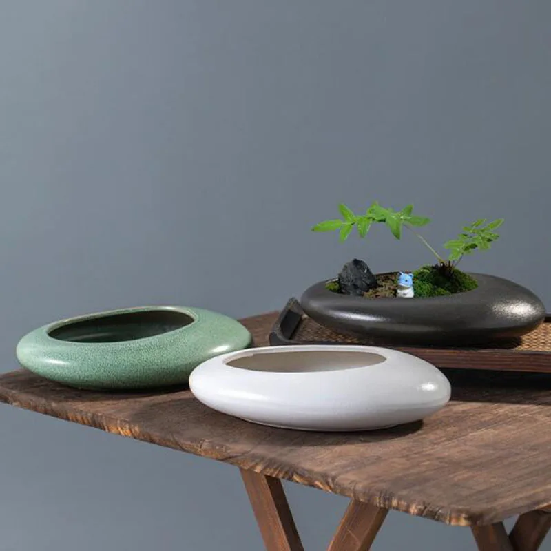 Gruba, ceramiczna wazon do bon – Bonsai Garden Art recenzja i cena