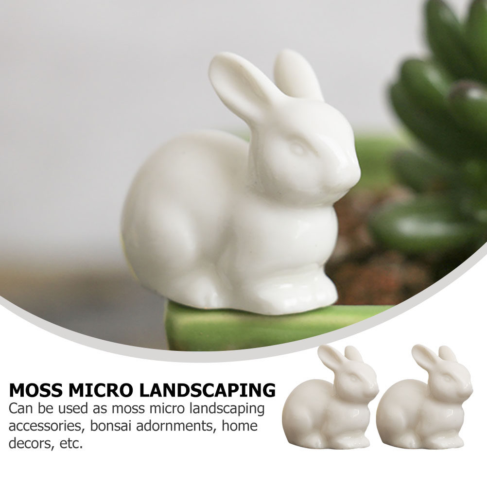 5 szt. Małe ceramiczne królicz – Bonsai Garden Landscape Design recenzja i cena
